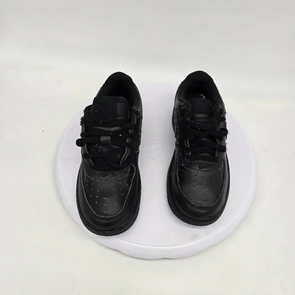 Nike Shoe Youth 13 C Air Force 1 Low Triple Black Sneakers 314193-009
